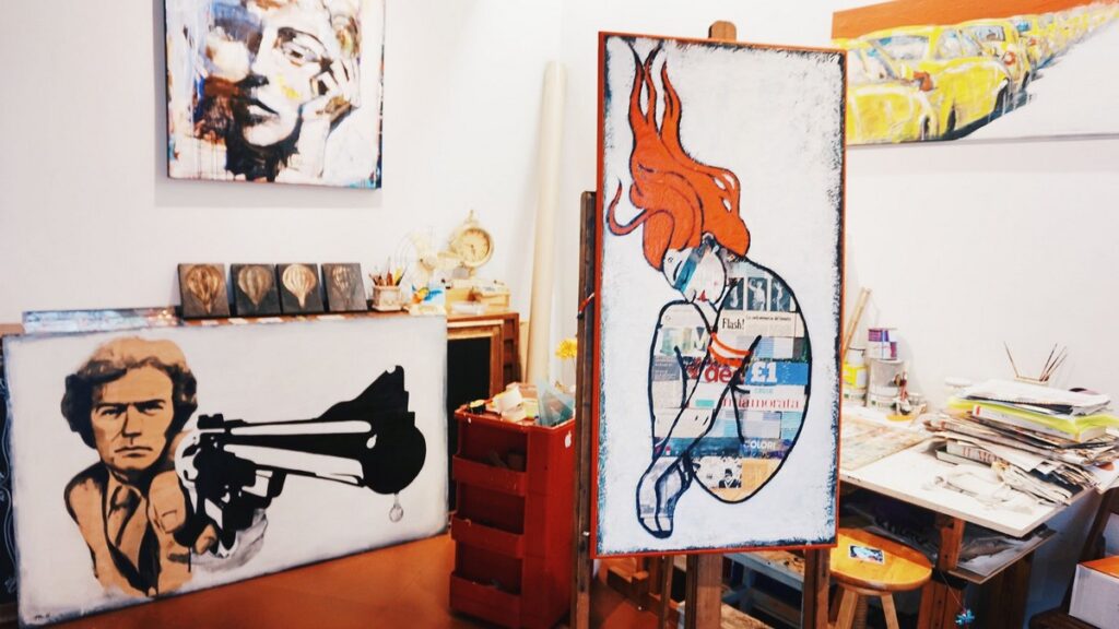 Prace street-artowe we Florencji