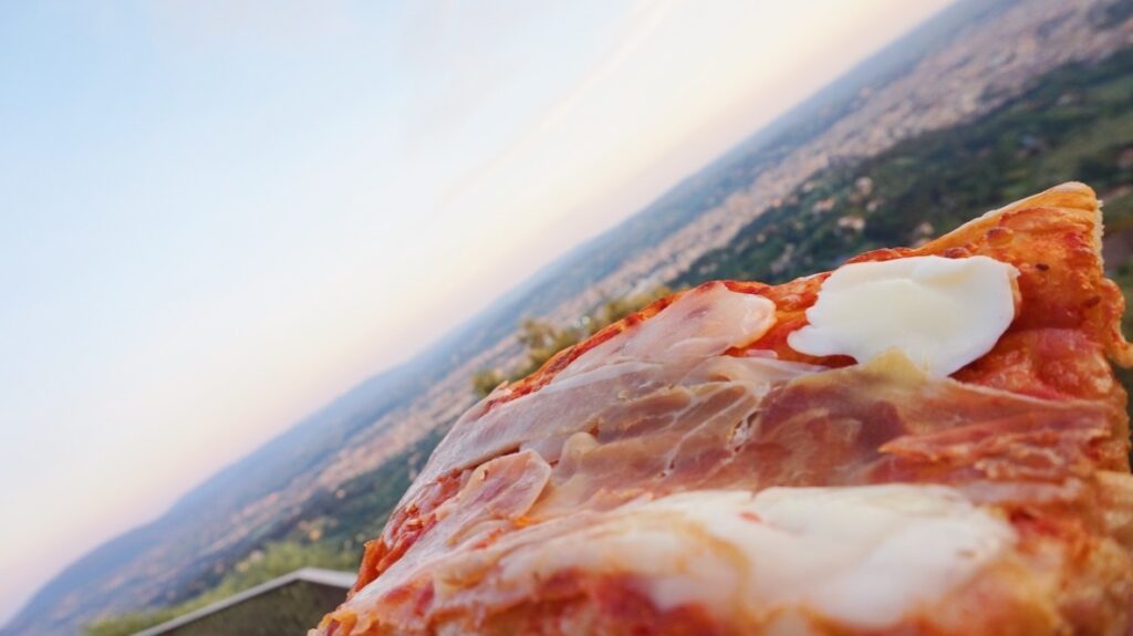 Pizza w Fiesole we Włoszech