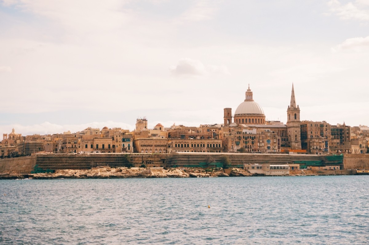 przepiękny widok na Vallettę z Silemy