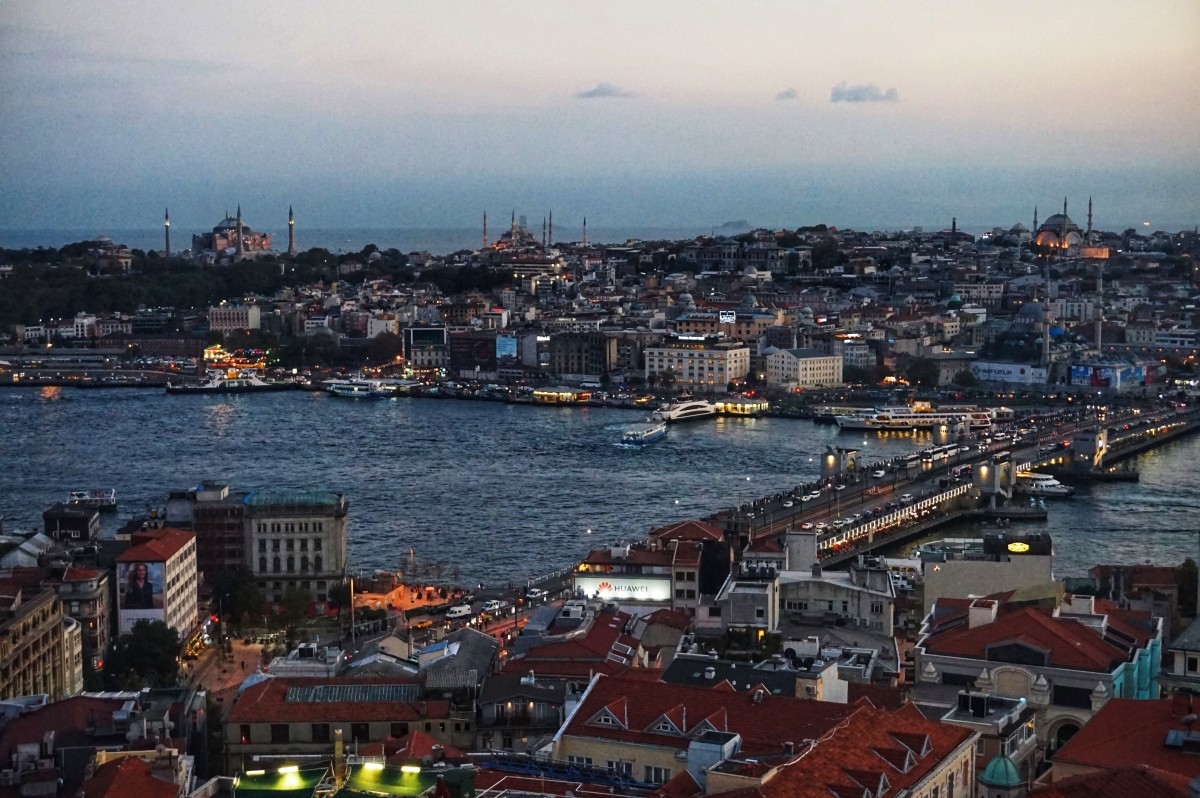 Widok na Stambuł z Wieży Galata