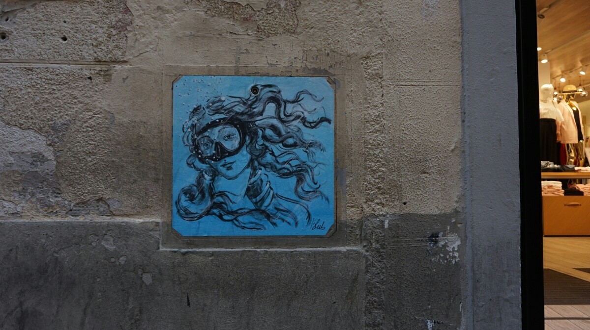 Street-art w Pizie, Blub
