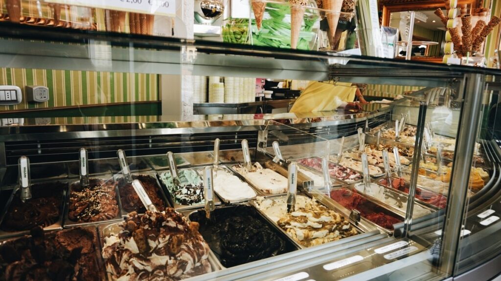Ice-creams in La Carraia in Florence