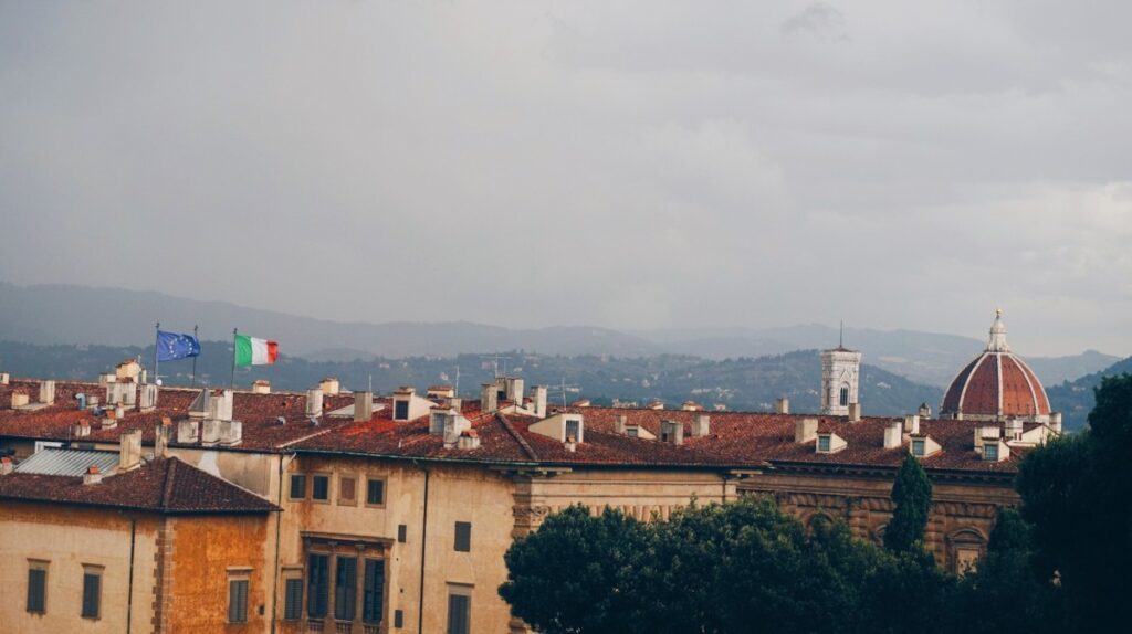 Widok na Florencję z Ogrodu Boboli