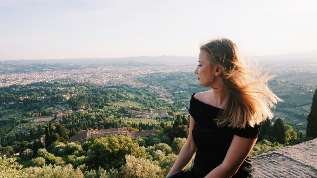 Widok na Florencję ze wzgórza w Fiesole