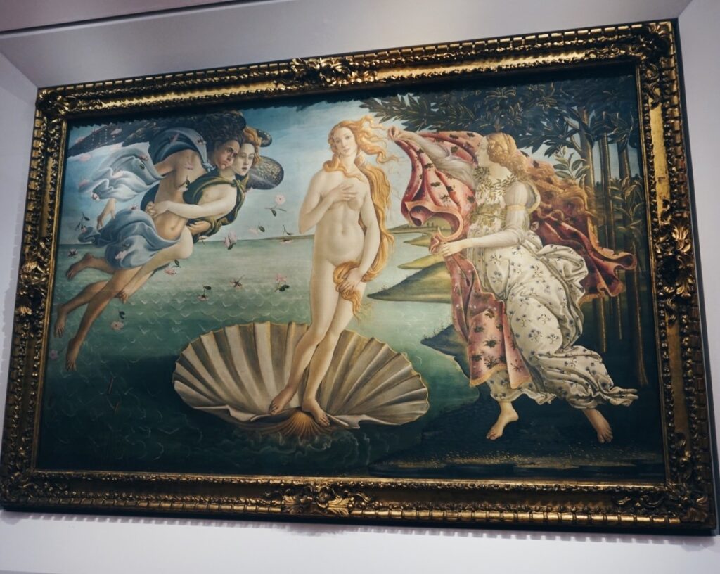 The Birth of Venus in the Uffizi Gallery