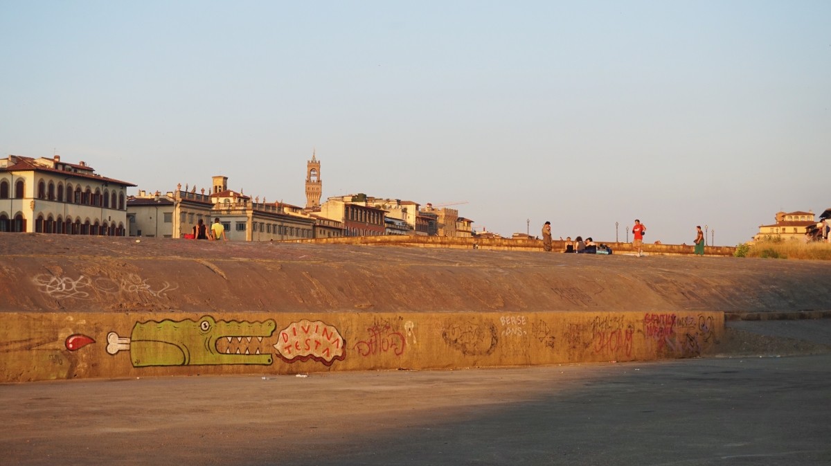 Nad rzeką Arno, we Florencji