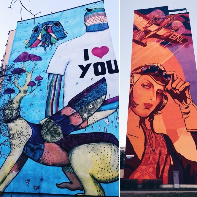 Street-art w Gdańsku - murale na Zaspie