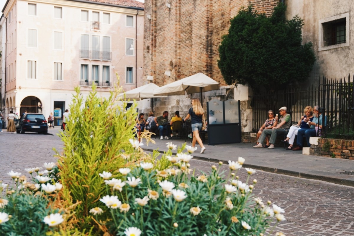 Piękne uliczki w Treviso we Włoszech