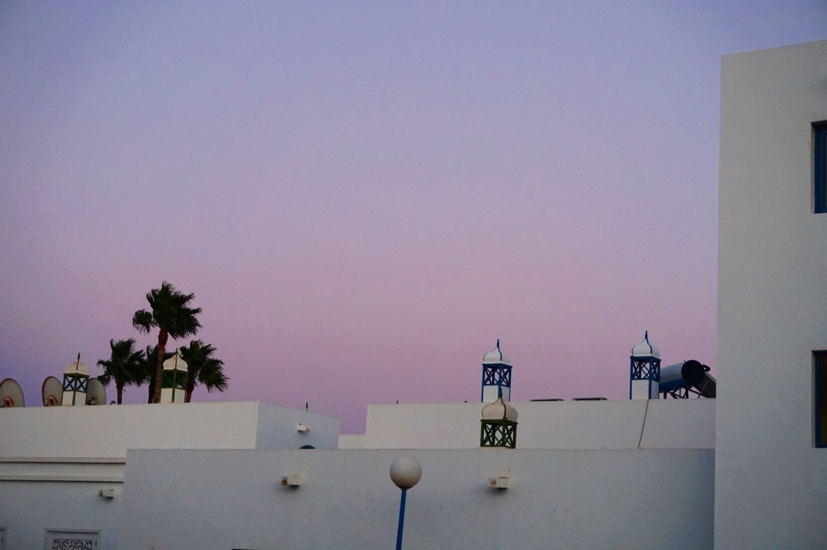 Przepiękne białe budynki na Lanzarote
