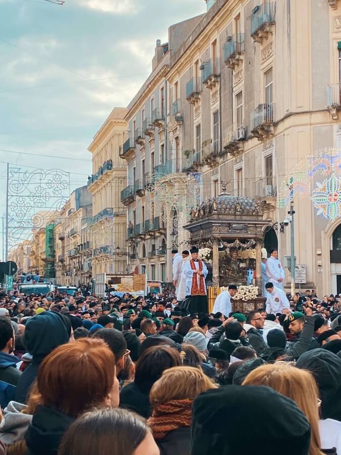 The feast of St. Agatha, procession, Catania