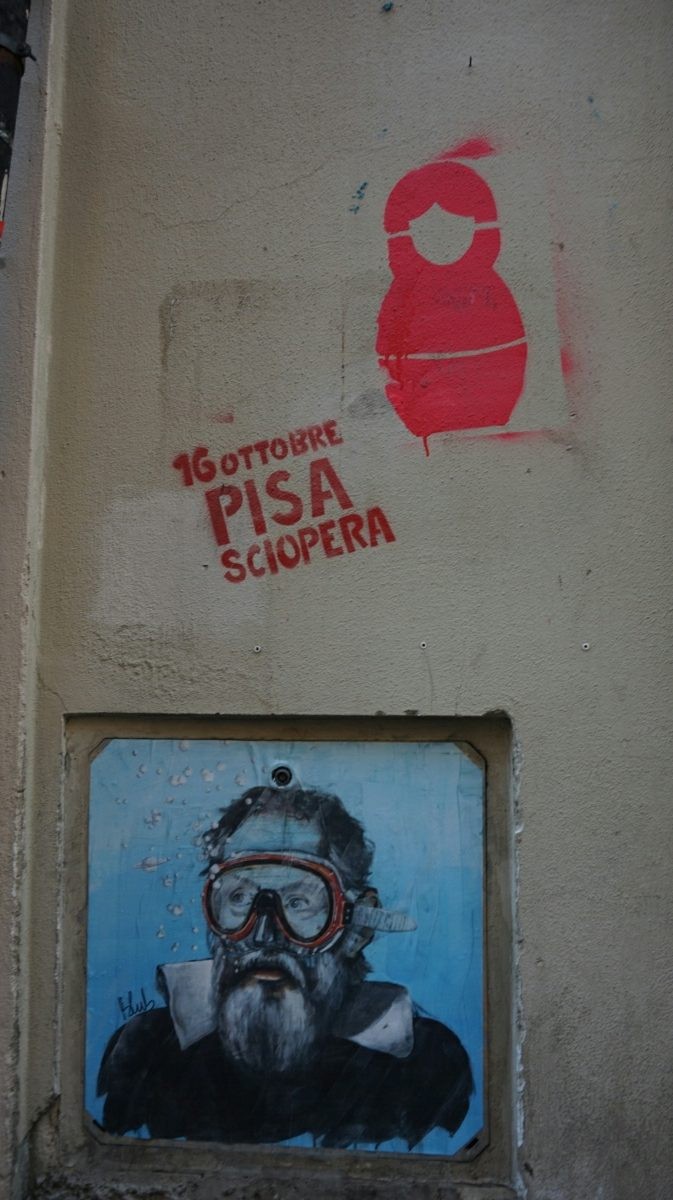 Blub street-art in Pisa