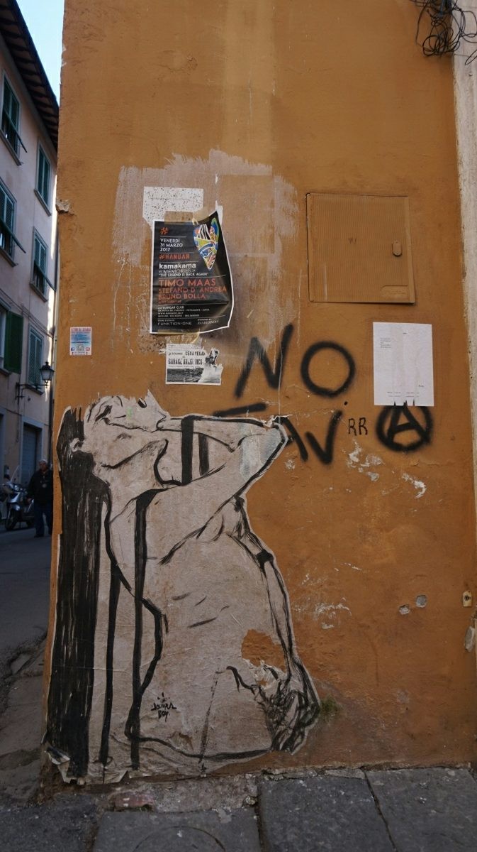 Street-art in Pisa spring