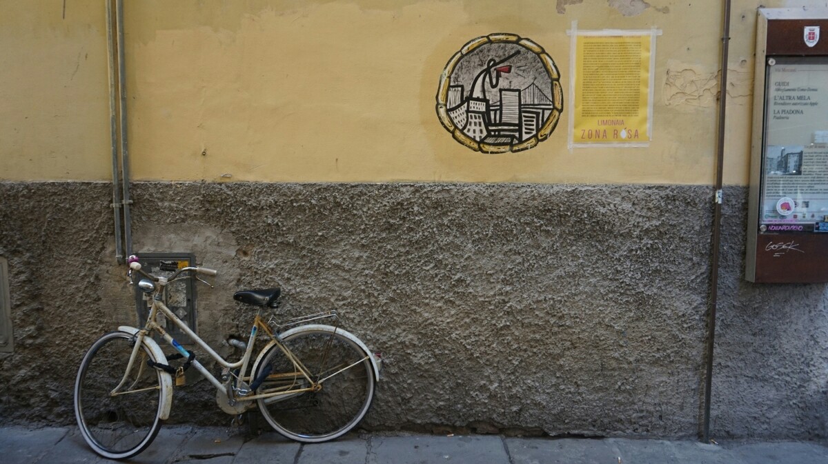 Street in Pisa in Italy