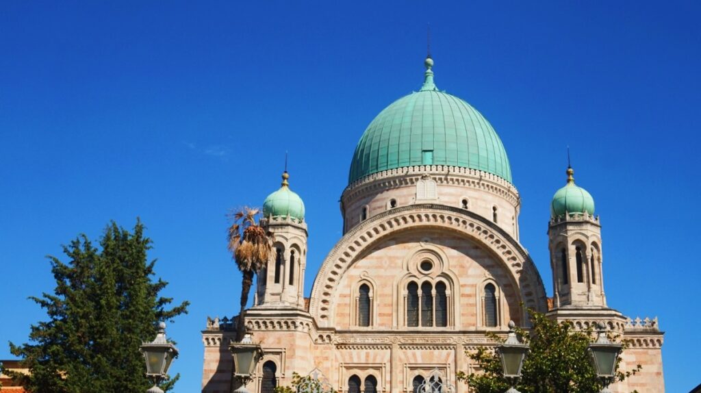 The photo of a Great Synagogue in Florence