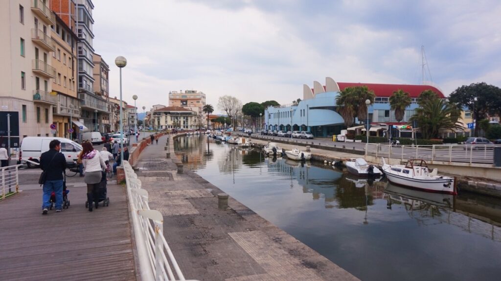 Port area in Viareggio