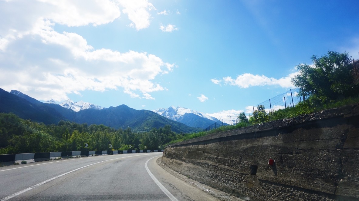 Motorway to Aosta
