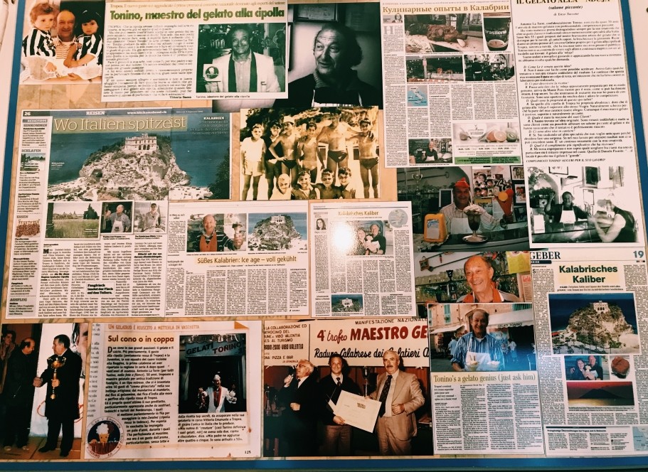 Gelateria Tonnino in Italy - onion ice-cream