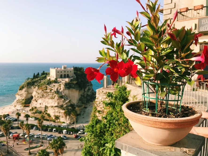The view of beautiful Tropea in Calabria