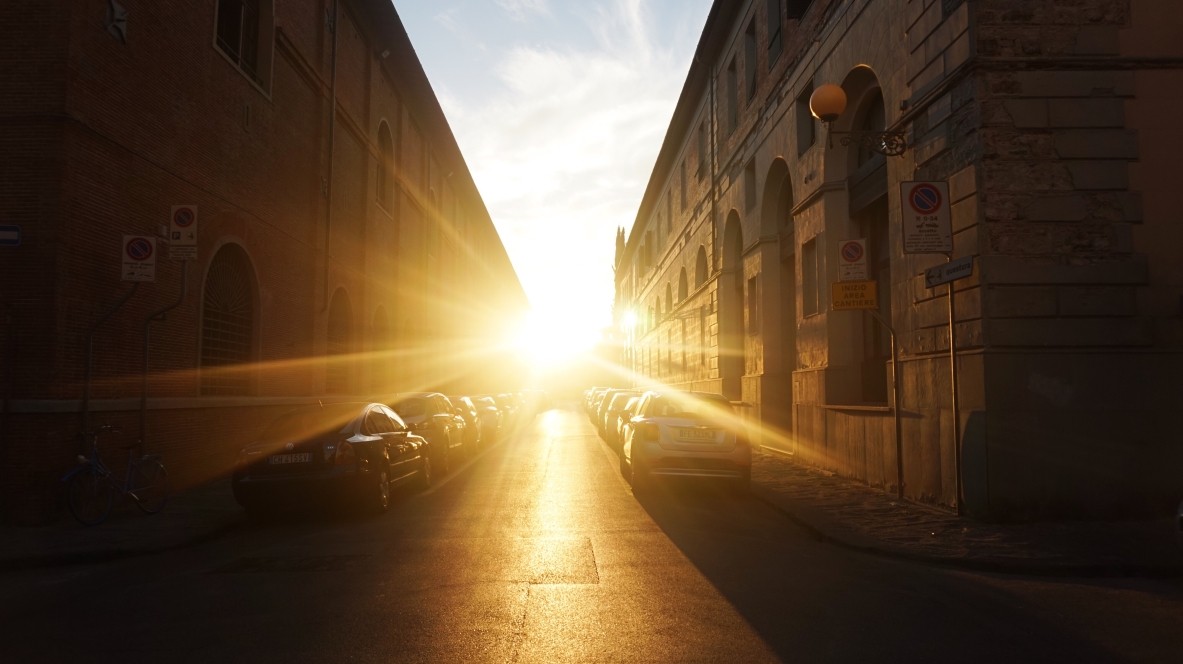 Sun in Florence, Italy
