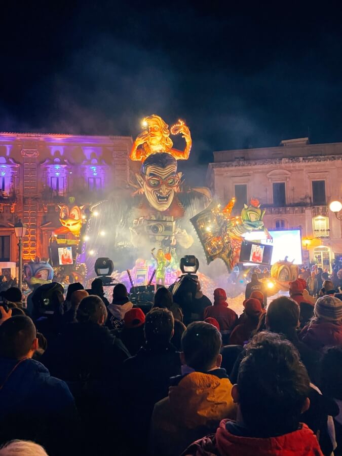 Carnival, Piazza Duomo, Acireale, Sicily
