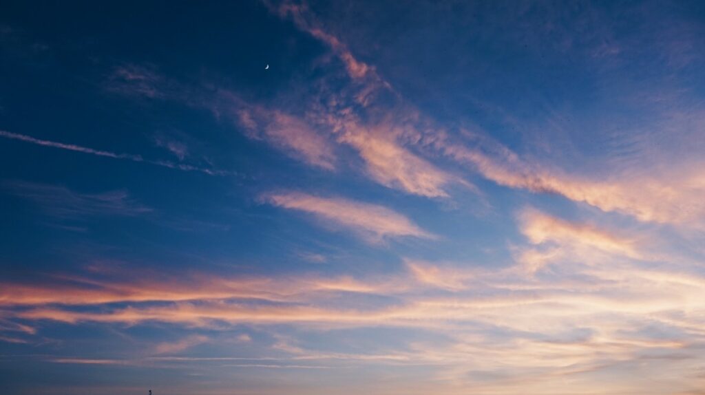 Beautiful sky in Fiesole in Italy