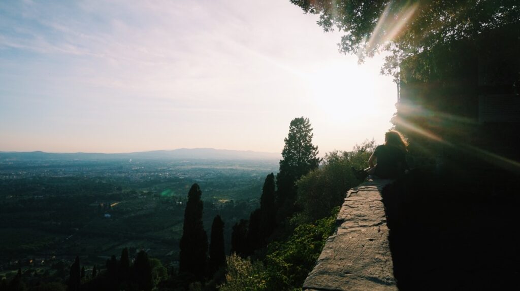 Sun shining in Fiesole
