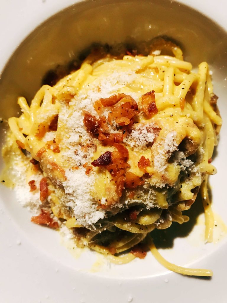Amazing carbonara from Da Francesco in Rome