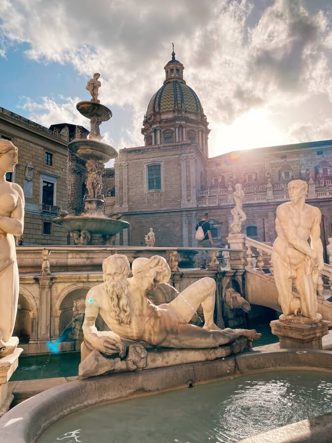 The Fountain of Shame in Piazza Pretoria