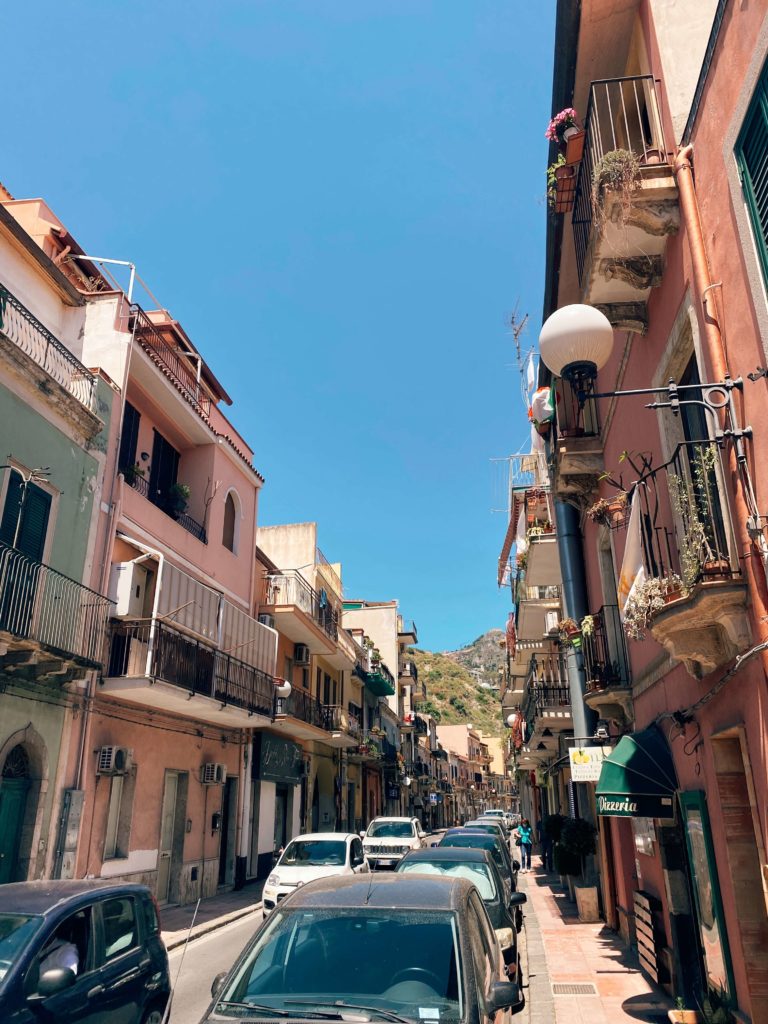 Giardini Naxos, town, buildings.