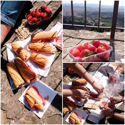 A small picnic in Fiesole