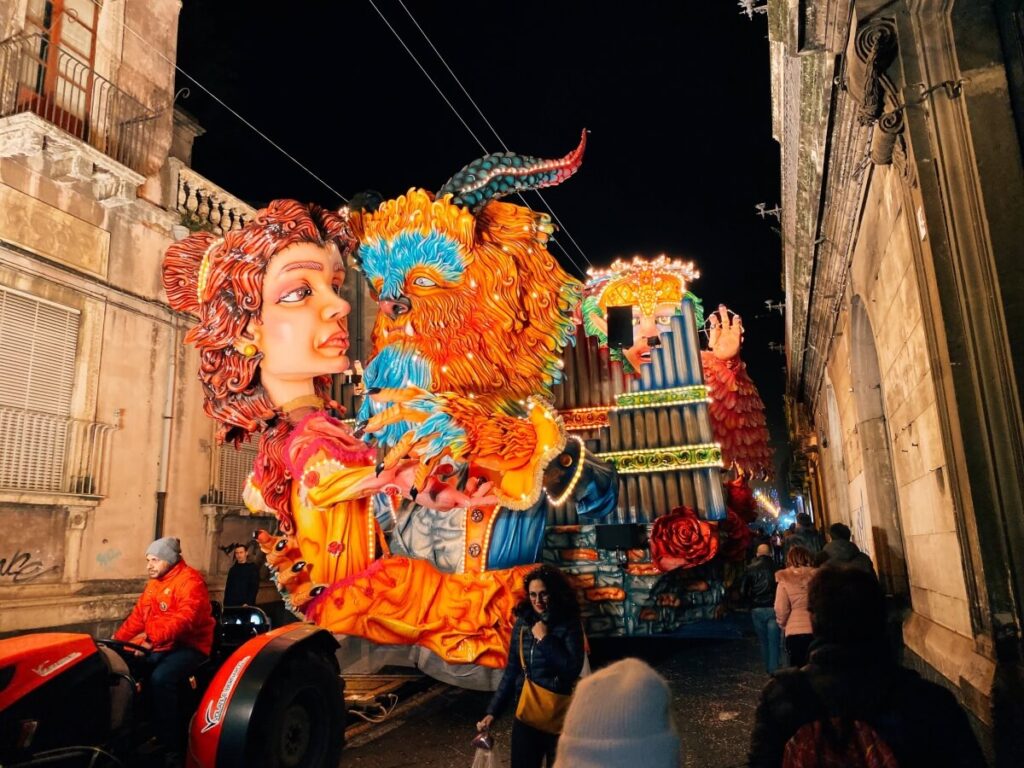 Beauty and the Beast, carnival, Acireale, Sicily
