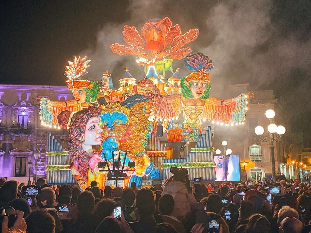 Carnival, Piazza Duomo, Acireale, Sicily 