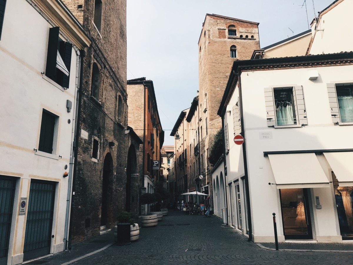 Typical Italian street in Treviso